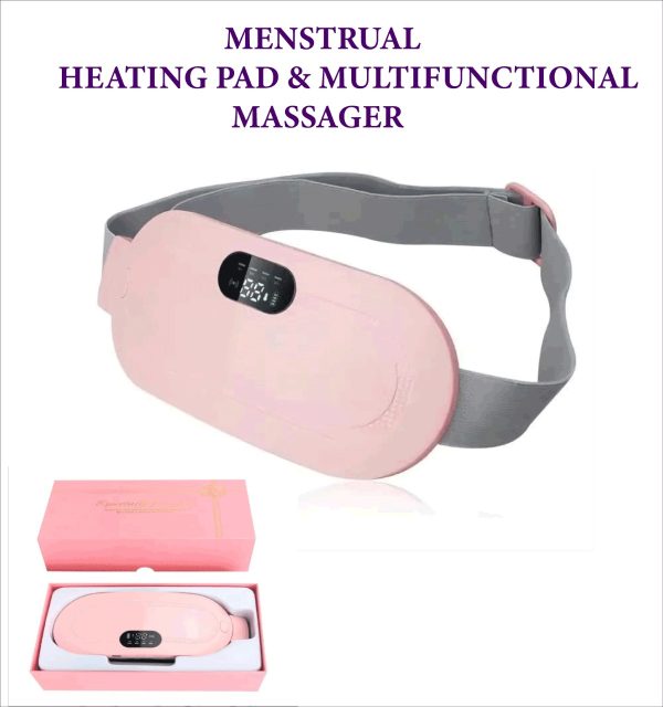 women Period Pain Cramp Relief Belt -Portable Menstrual Heating Pad, Heated Belly Belt for Menstrual Cramp Relief with 3 Heat Levels and 4 Modes