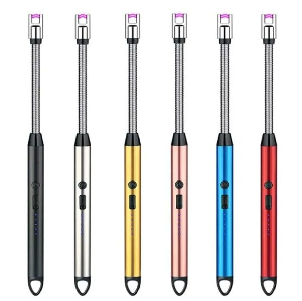 Kitchen Lighter – Usb Rechargeable Plasma Arc Lighter With Safety Lock & Flexible