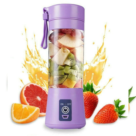 Portable USB Blender with 6 Blades, Rechargeable, 380ml