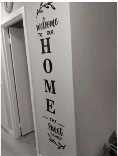 Wooden Wall Art English Letters Home Family