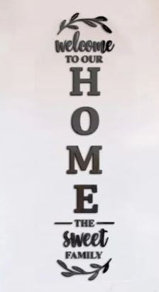Wooden Wall Art English Letters Home Family