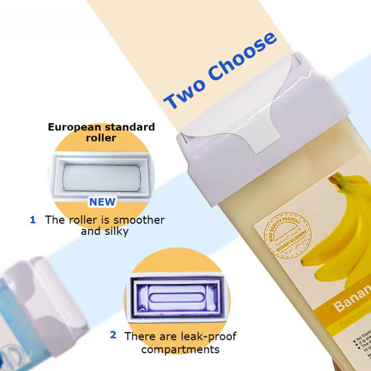 Refill Wax For Women, Roll On Wax Refill For Hair Areas Of The Body, Roller Waxing Hair Removal Depilatory Refill Wax With Different Flavour (1 Pc-random Flavors)