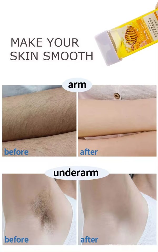 Refill Wax For Women, Roll On Wax Refill For Hair Areas Of The Body, Roller Waxing Hair Removal Depilatory Refill Wax With Different Flavour (1 Pc-random Flavors)