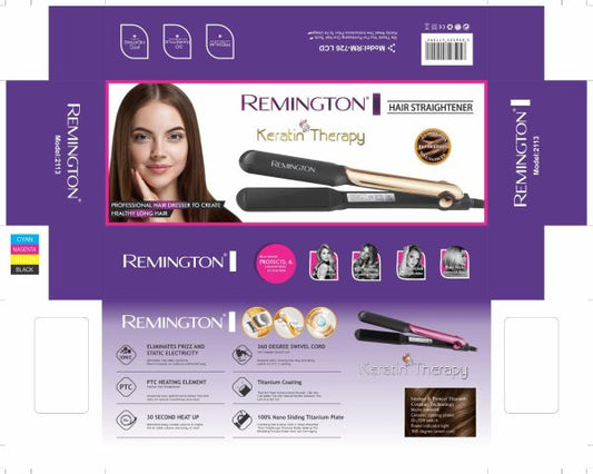 Remington Hair Straightener Keratin Therapy Hair Straightener