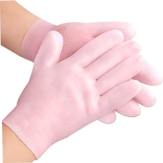 Moisturizing Glove Set, Silicone Gel Spa Gloves For Dry Cracked Skin (1 Pair)