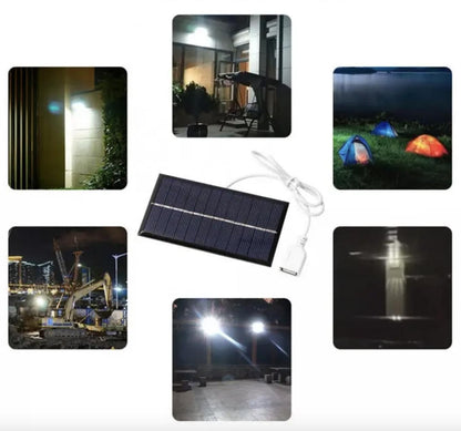 RECHARGEABLE SOLAR LIGHT WITH SOLAR PANEL CL-028MAX CCLamp