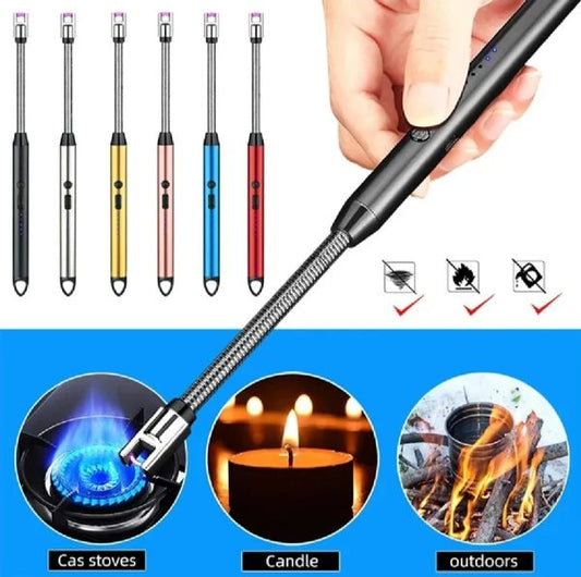 Kitchen Lighter – Usb Rechargeable Plasma Arc Lighter With Safety Lock & Flexible
