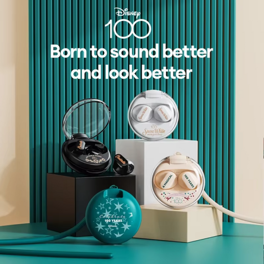 Disney 100 Anniversary Earbuds – Choice Disney Qs-t1 Earphone Bluetooth 5.3 Wireless Headphones Low Latency Earbuds Hifi Stereo Sound 100th Anniversary Model