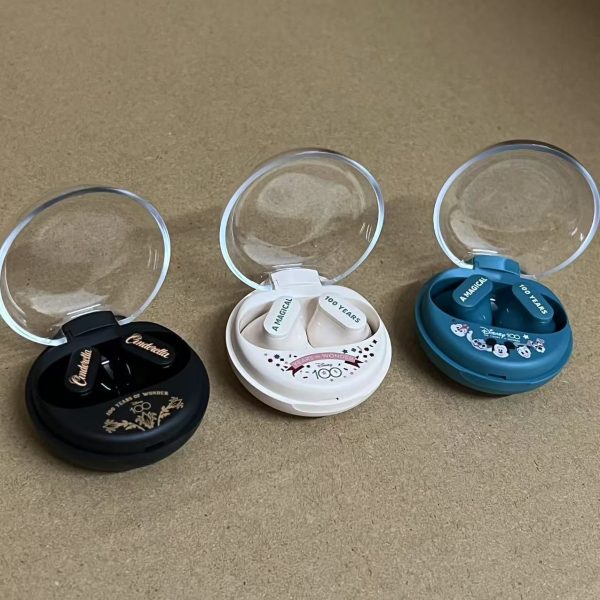 Disney 100 Anniversary Earbuds – Choice Disney Qs-t1 Earphone Bluetooth 5.3 Wireless Headphones Low Latency Earbuds Hifi Stereo Sound 100th Anniversary Model