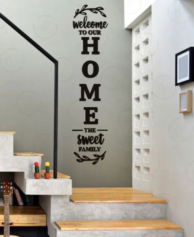 Wooden Wall Art English Letters Home Family