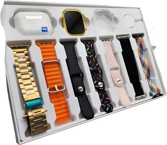 I20 Ultra Max Smart Watch | Premium Quality | 2.3 ” Big Display Screen | Airpods & 7 Straps In Box | 10 In 1